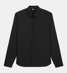 Shirt With Classic Collar | Men | Black