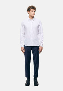 Cotton Shirt With Classic Collar | Men | White