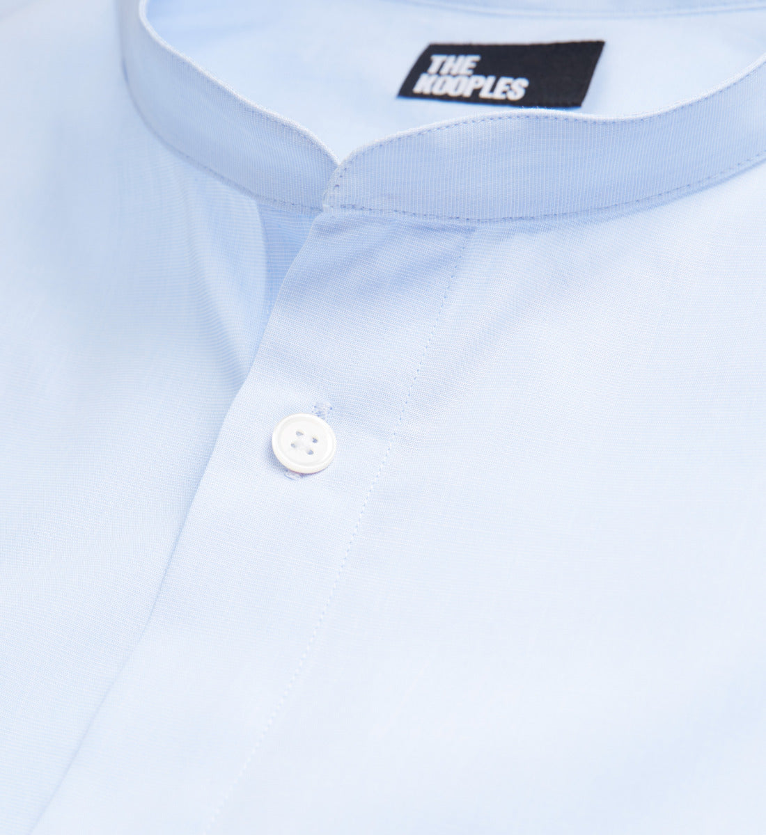 Shirt With Officer Collar | Men | Blue