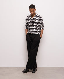 Printed Shirt | Men | Black x White