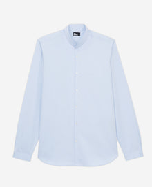 Shirt With Officer Collar | Men | Blue