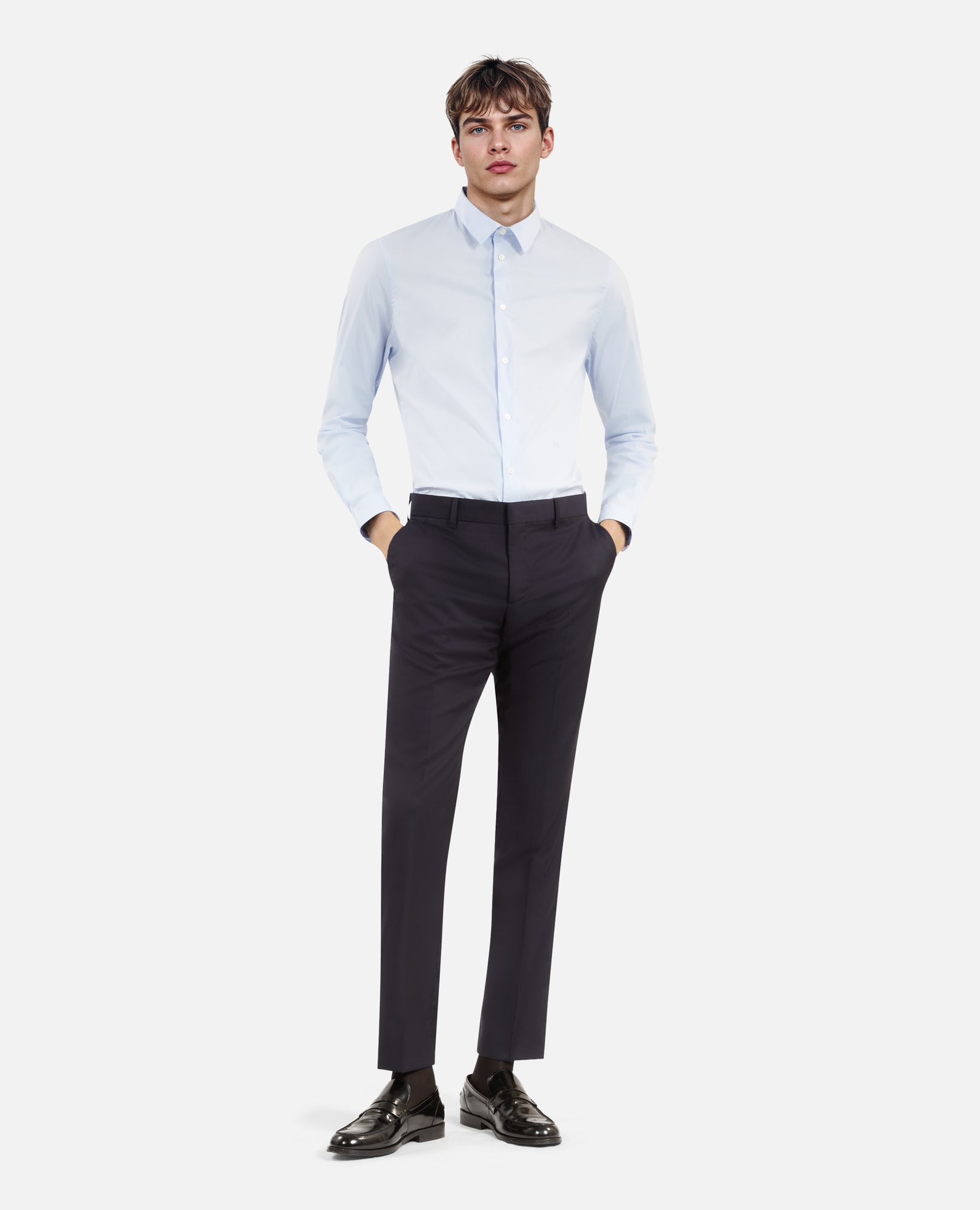 Formal Poplin Shirt | Men | Blue