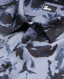 Printed Shirt | Men | Black Blue