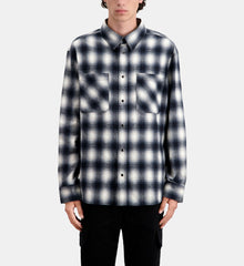 Checked Overshirt | Men | Black x White