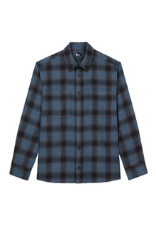 Checkered Shirt | Men | Electric Blue x Black