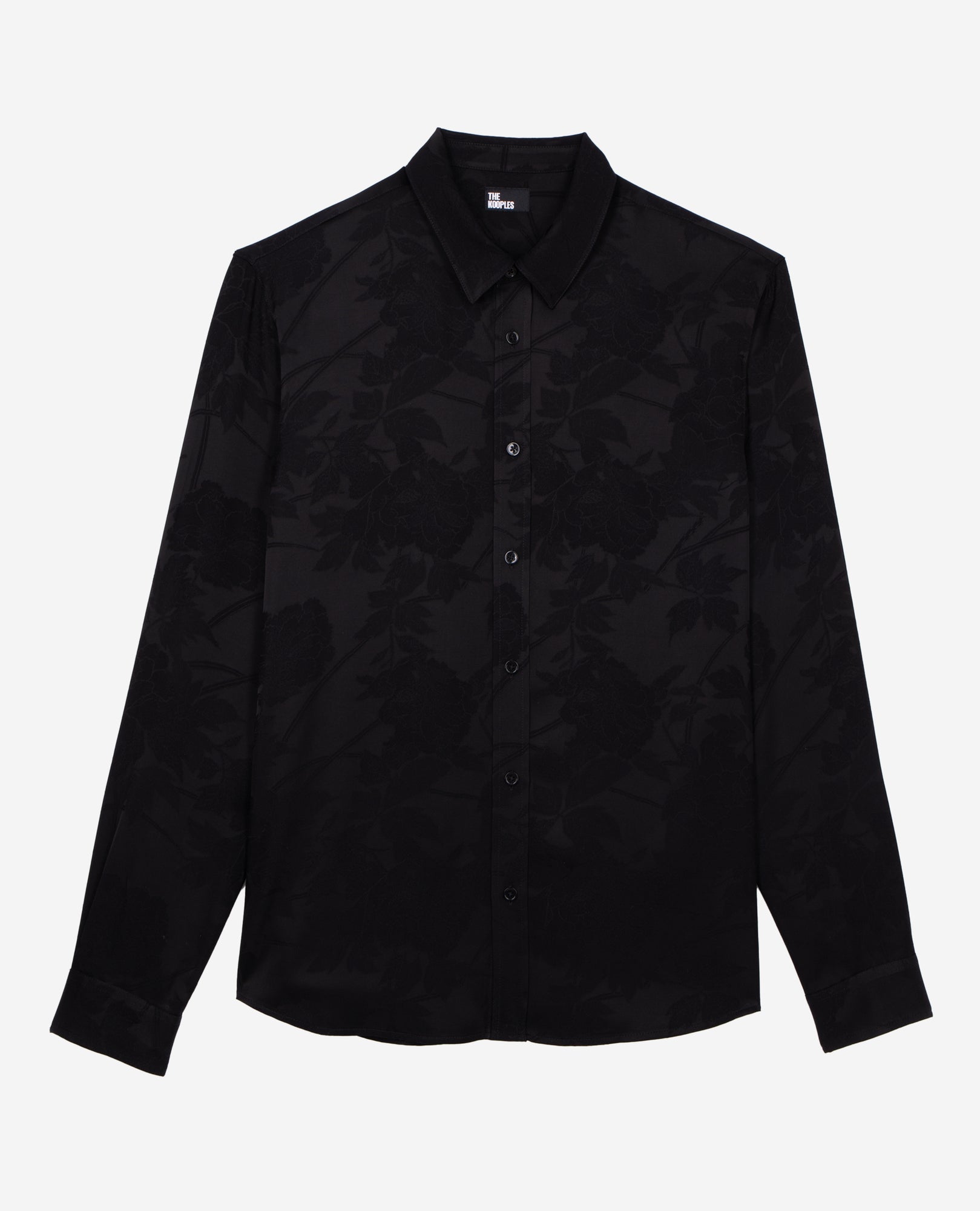 Floral Jacquard Shirt | Men | Black