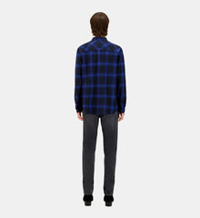 Checked Shirt | Men | Blue Black