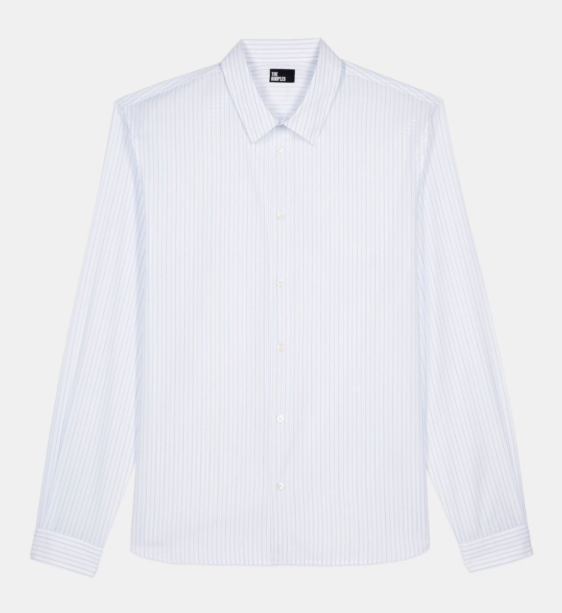 Striped Formal Shirt | Men | White x Blue