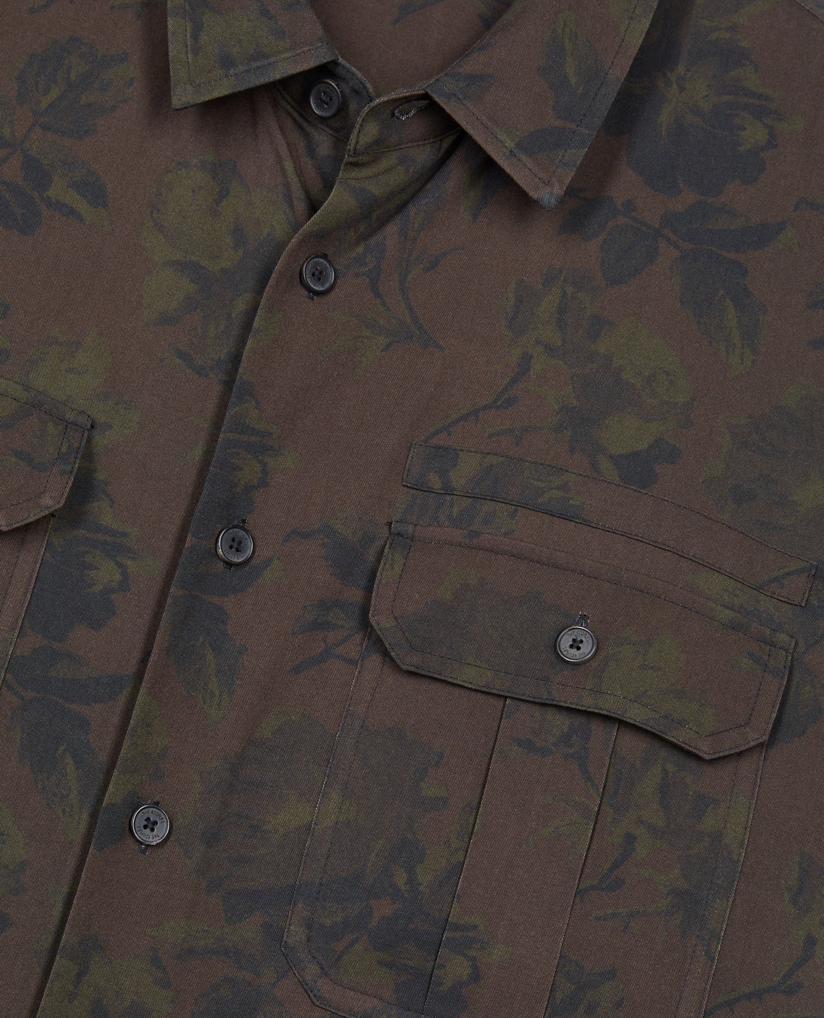 Floral Print Shirt | Men | Dark Brown