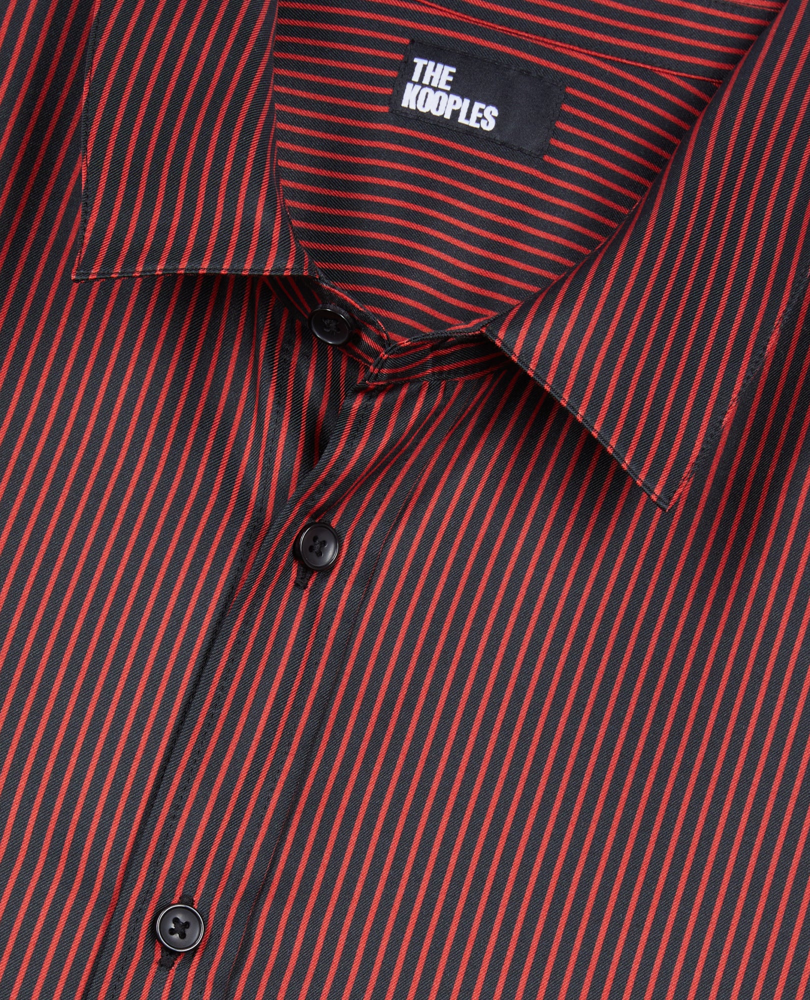 Striped Shirt | Men | Black x Red