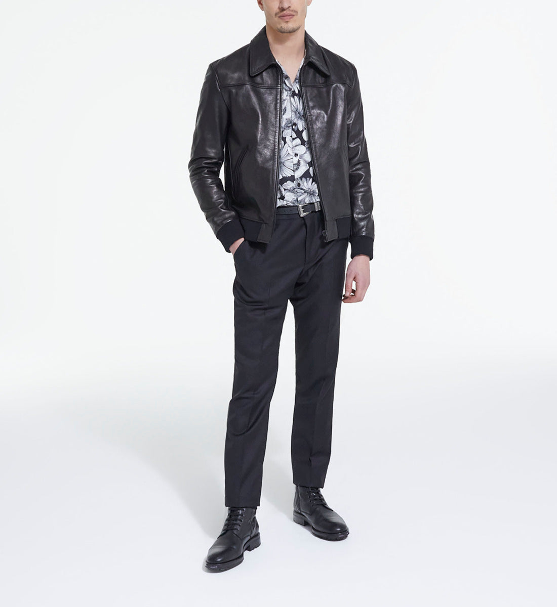 Leather Jacket | Men | Black