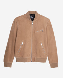 Suede Leather Jacket | Men | Beige