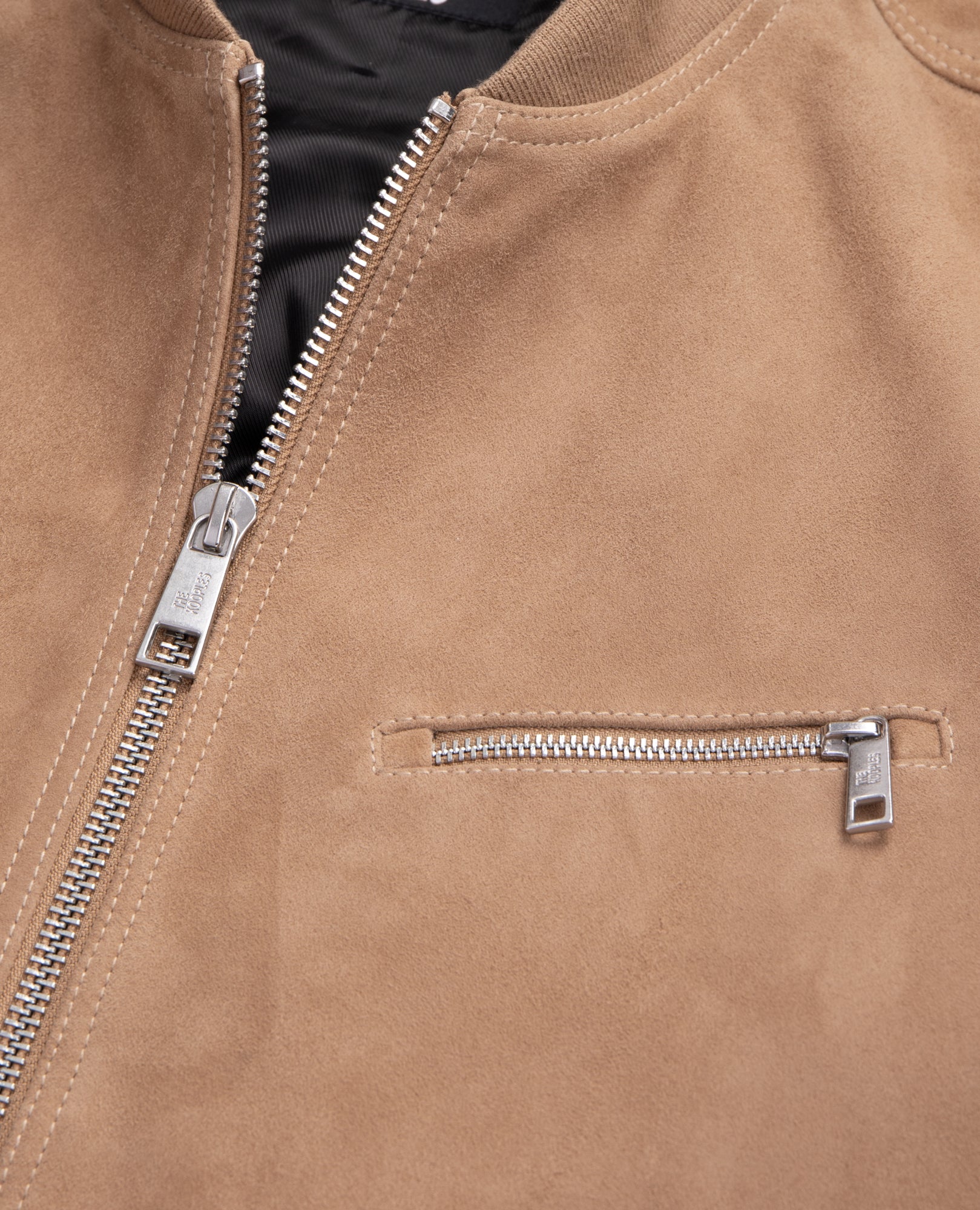 Suede Leather Jacket | Men | Beige