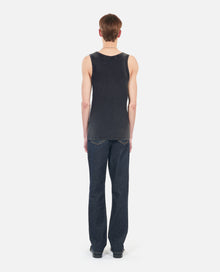 Kooples Heart Tank Top | Men | Black Washed