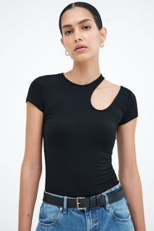 Rocio Cutout Top | Black