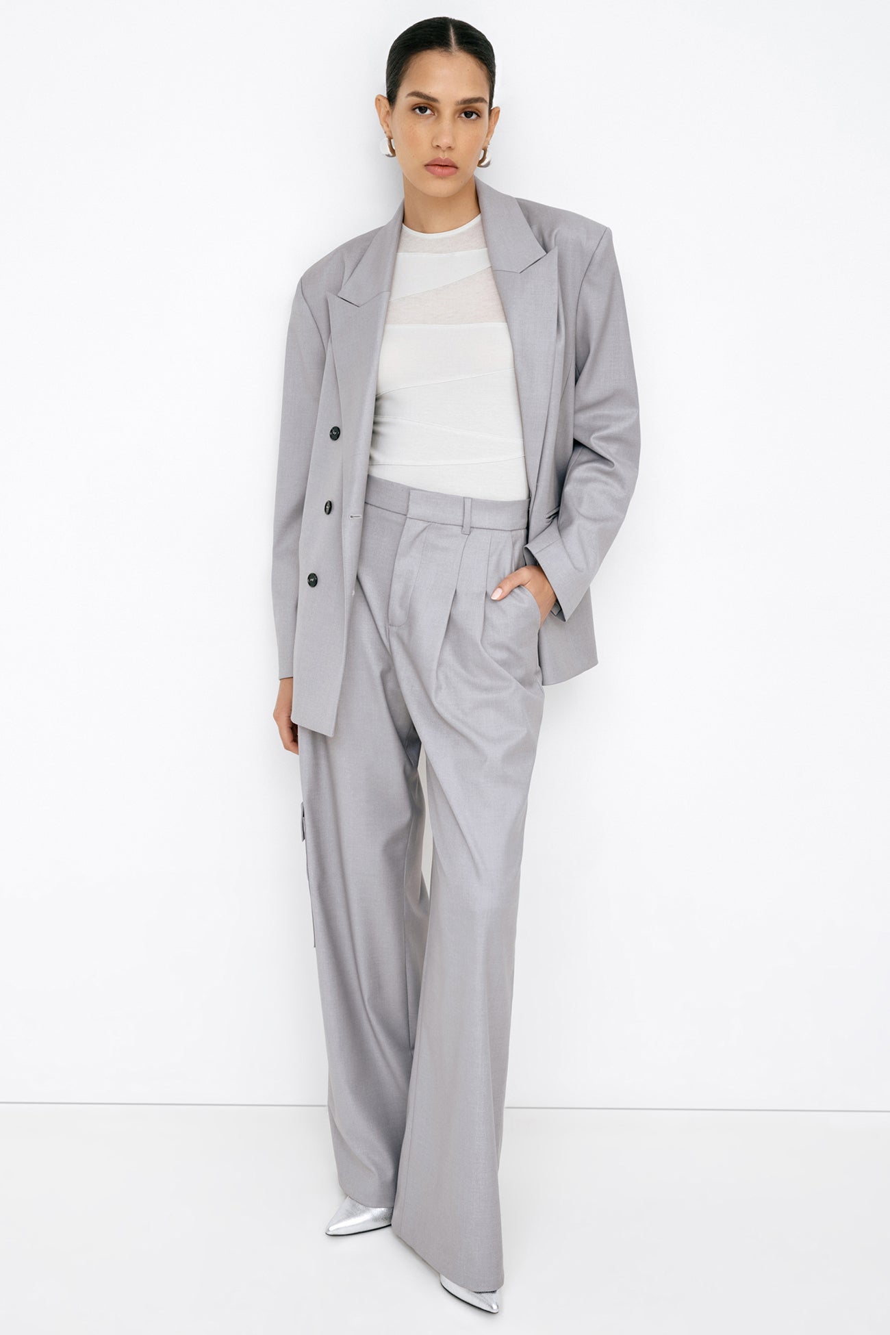 Hannah Blazer | Light Grey