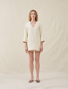 Womens | The Mini Caftan | Straw