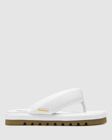 Womens | Hilary Leather Thong | White