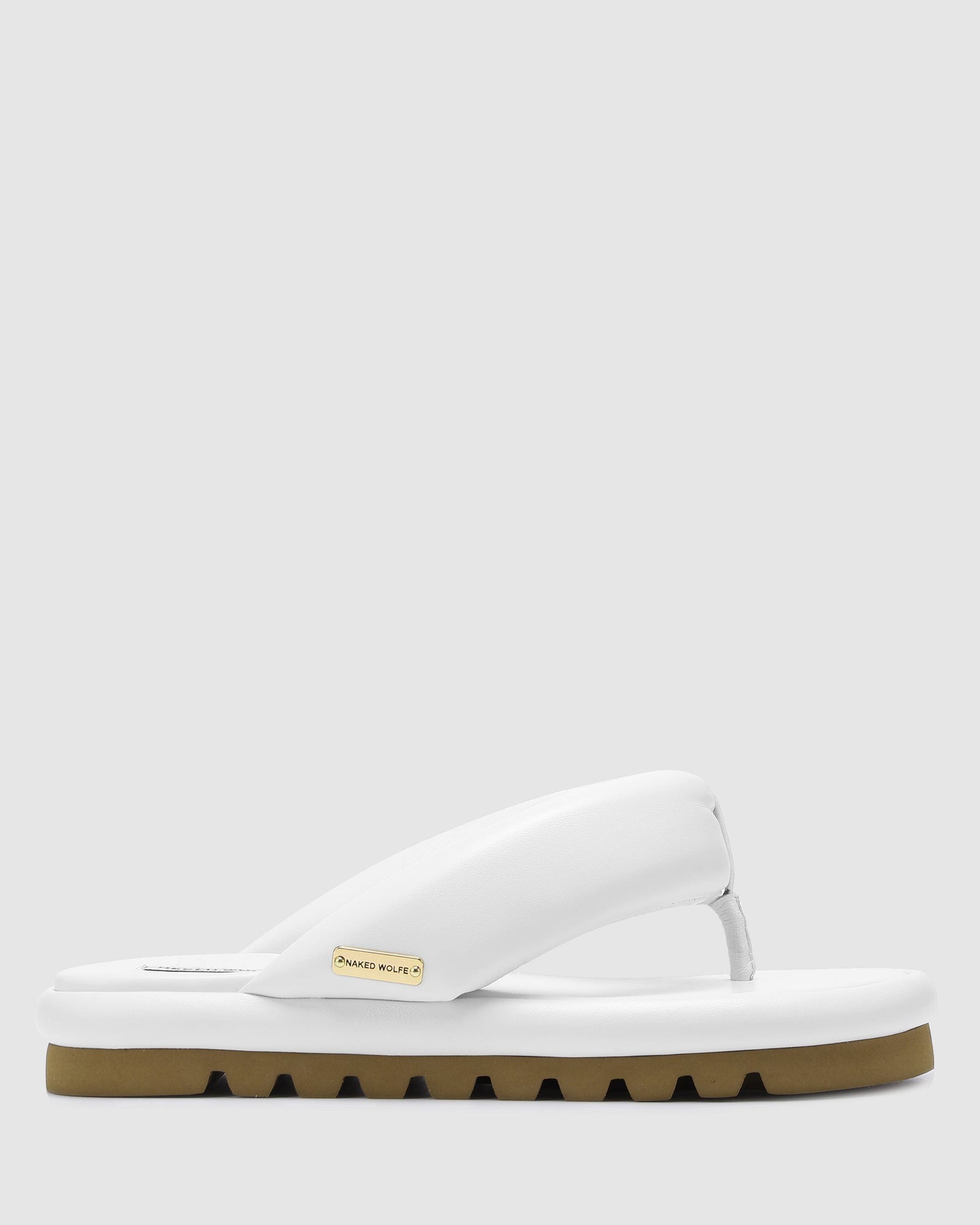 Womens | Hilary Leather Thong | White