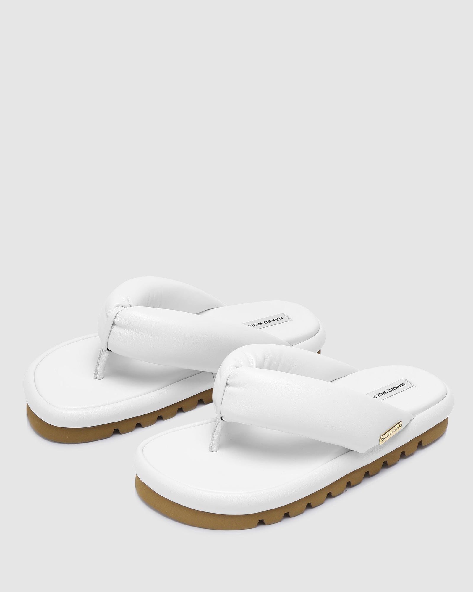 Womens | Hilary Leather Thong | White