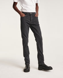 Faded Slim-Fit Jeans With Pockets | Men | Black Washed