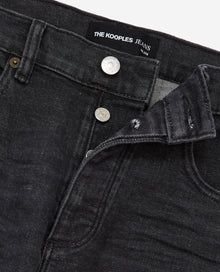 Faded Slim-Fit Jeans With Pockets | Men | Black Washed