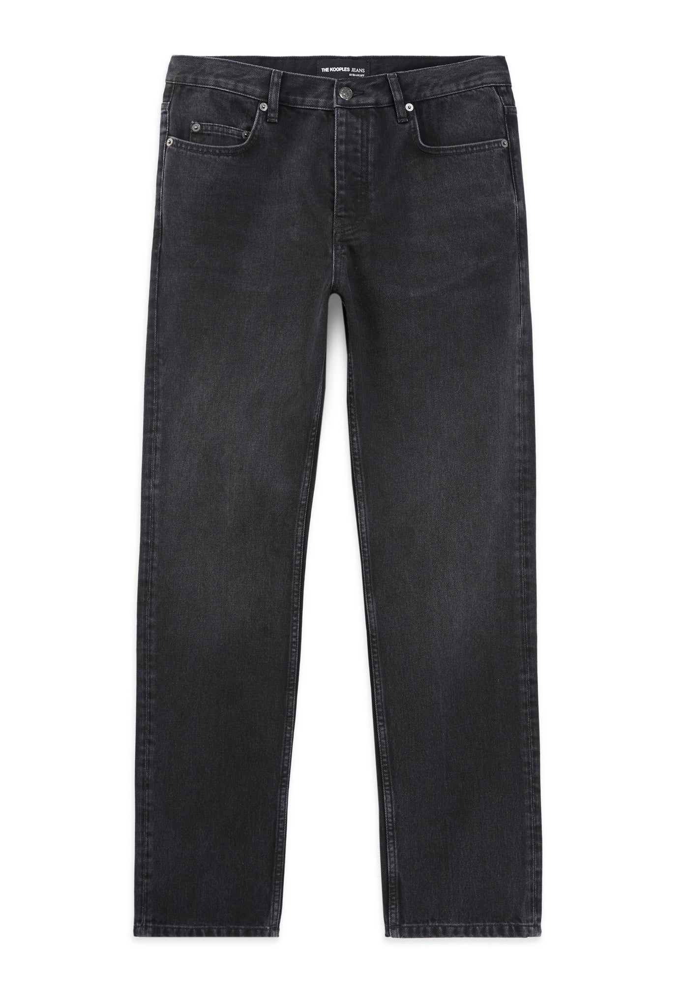 Straight-Cut Faded Retro Jeans | Men | Black Denim