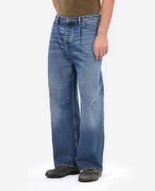 Dark Wide-Leg Jeans | Men | Blue Electric