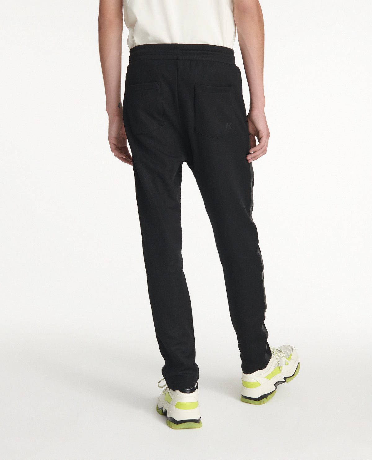 Joggers In Cotton With Logo Band | Men | Black