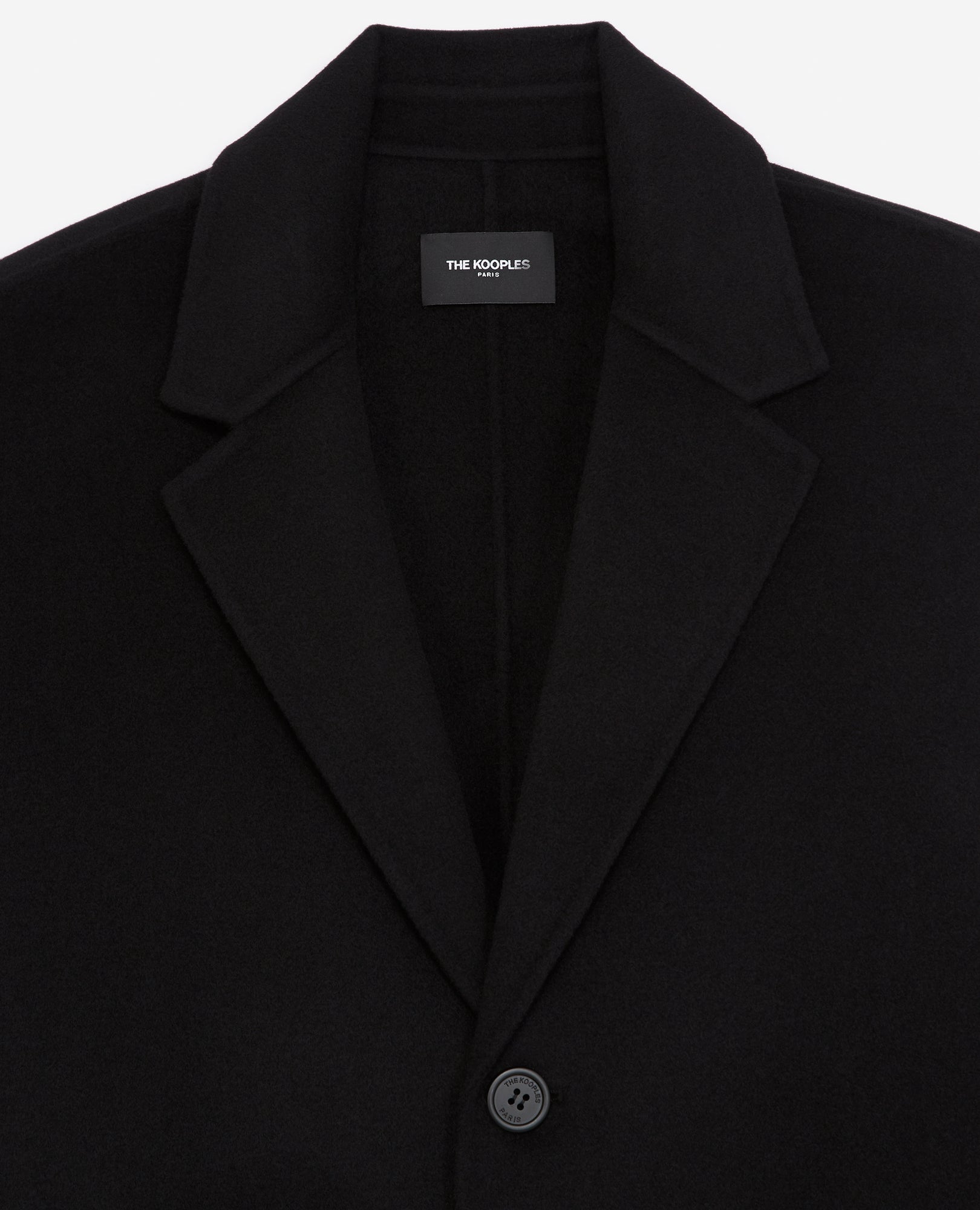 Double-Faced Wool Coat | Men | Black