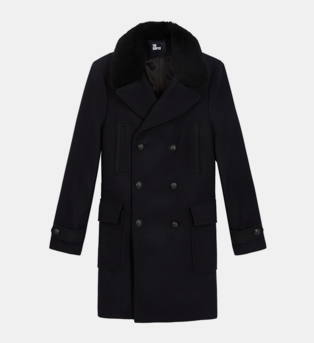 Blue Wool Coat | Men | Dark Navy