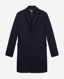 Long Blue Cashmere Coat | Men | Dark Navy