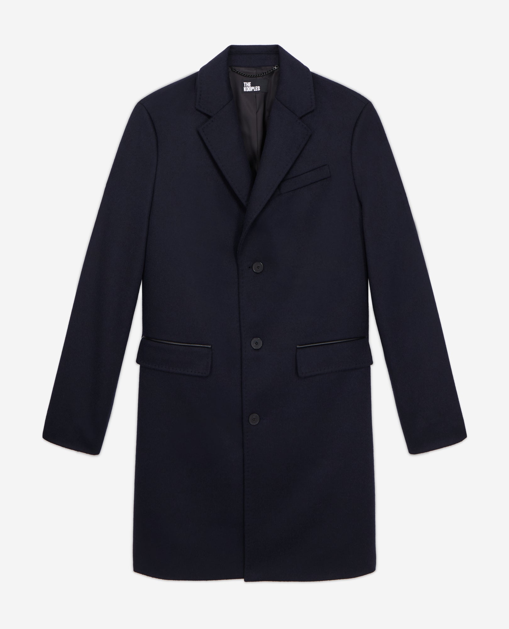 Long Blue Cashmere Coat | Men | Dark Navy