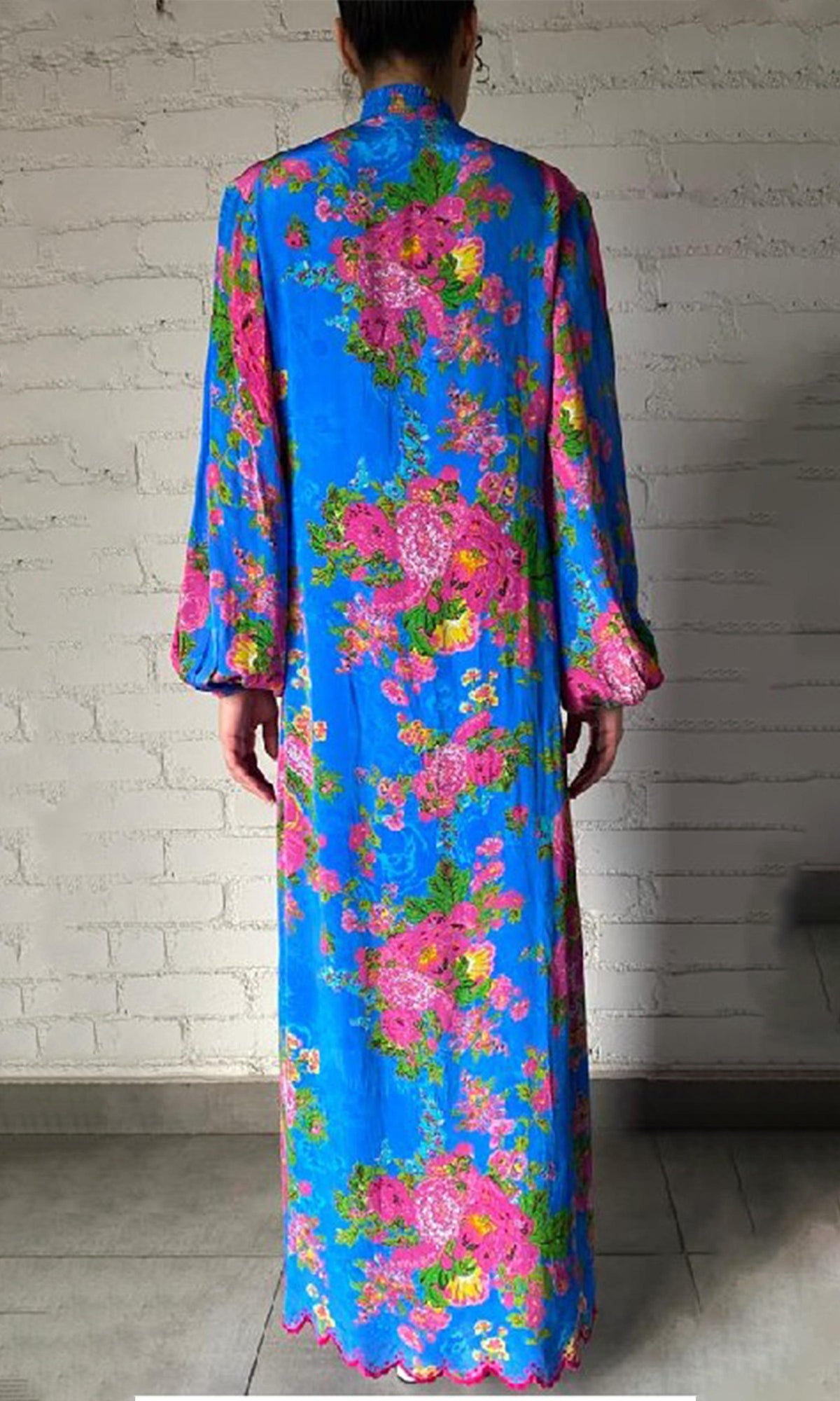 Hemant And Nandita | Aara Viscose Long Dress | Blue