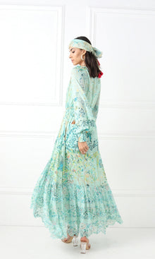 Womens | Cosmic Viscose Georgette Dobby Long Dress | Cosmic