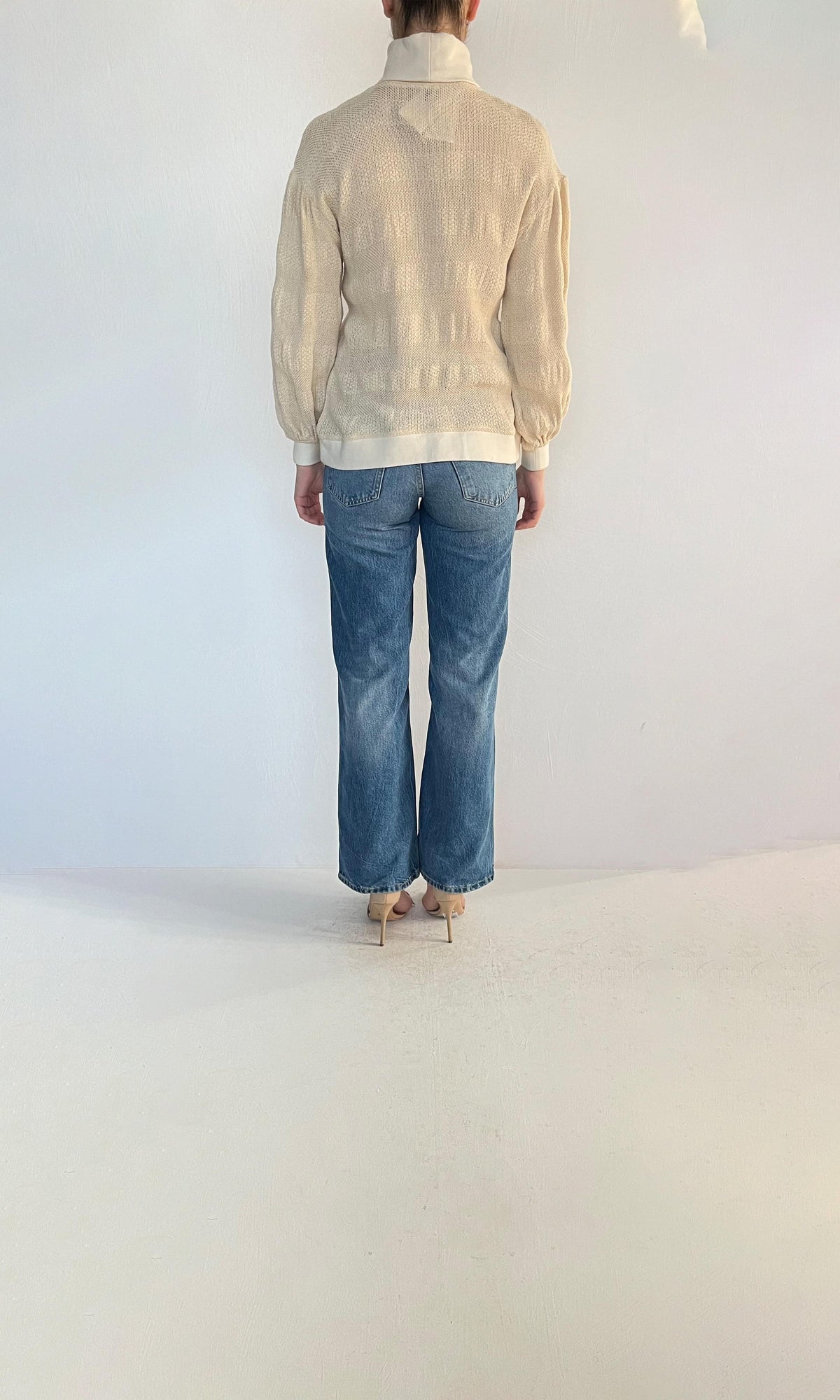 Hemant And Nandita | Inv Viscose Cardigan | Ivory