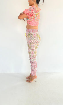 Hemant And Nandita | Inv Cotton Schiffli Top | Pink