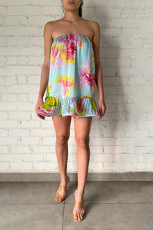 Mini Dress | Blue Floral