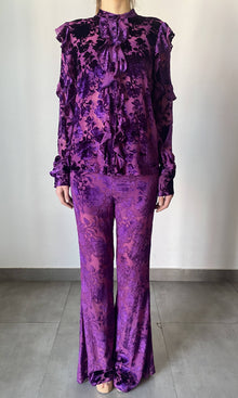 Hemant And Nandita | Reha Viscose Shirt | Purple