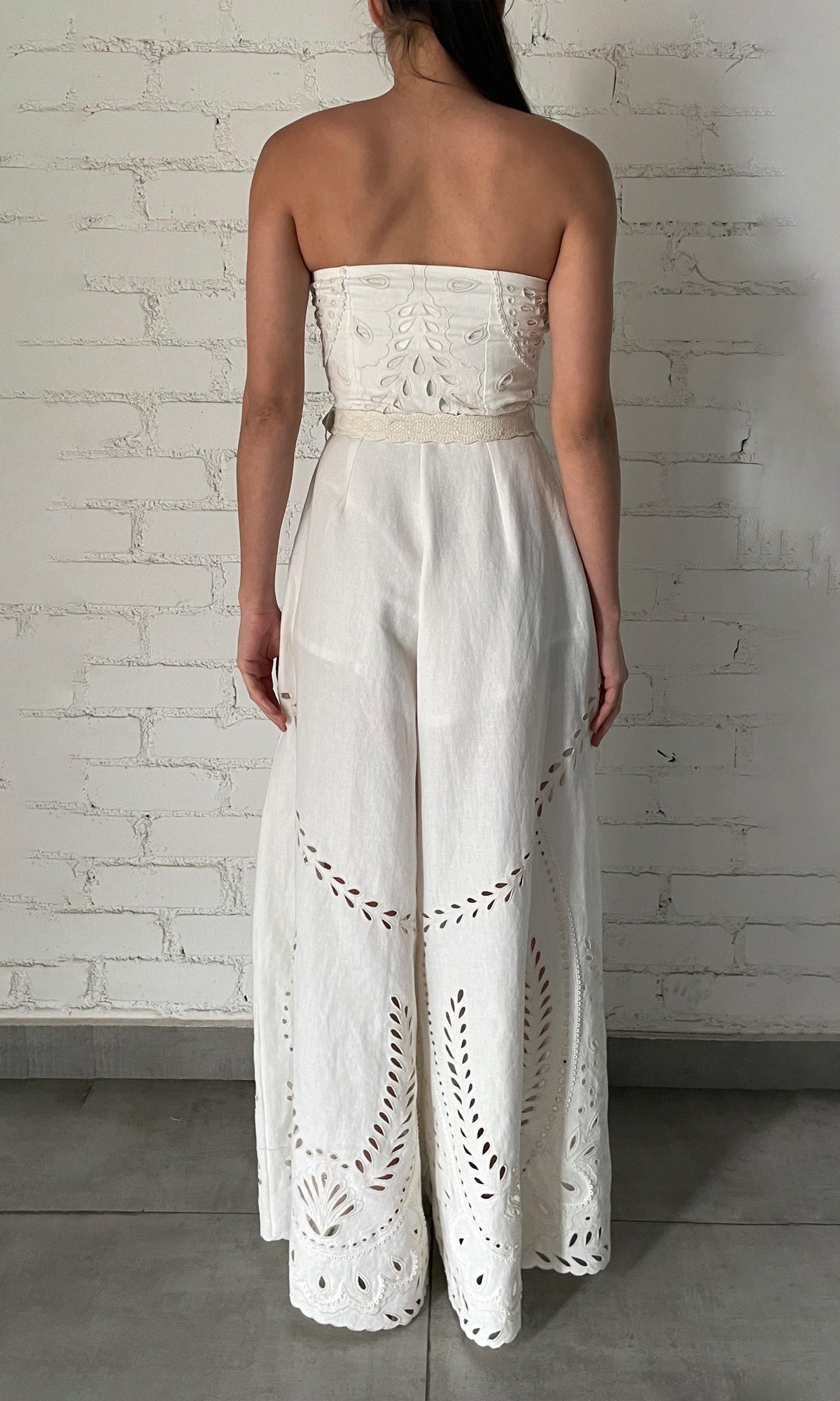 Hemant And Nandita | Runa Cotton Long Dress | White