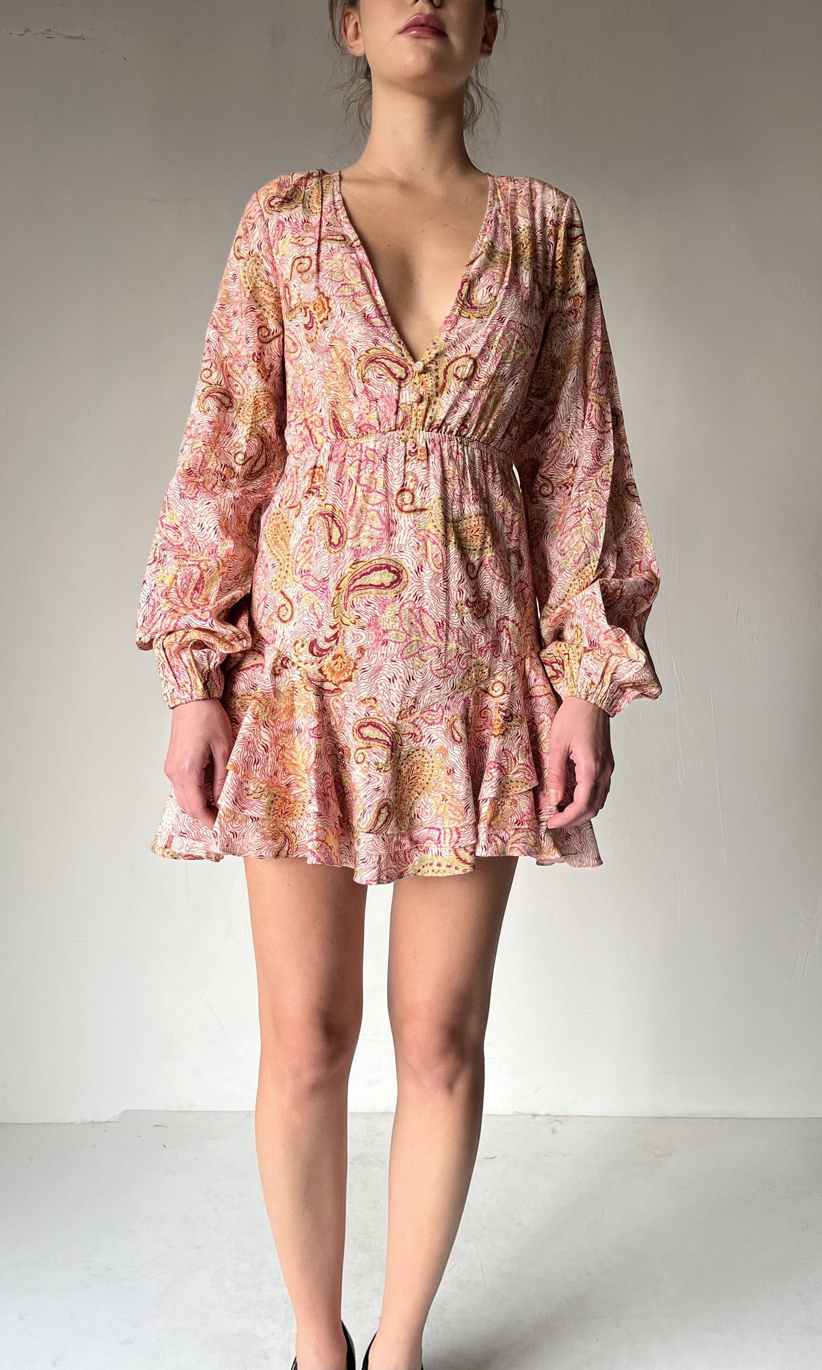 Hemant And Nandita | Vera Cotton Jacquard Short Dress | Multi