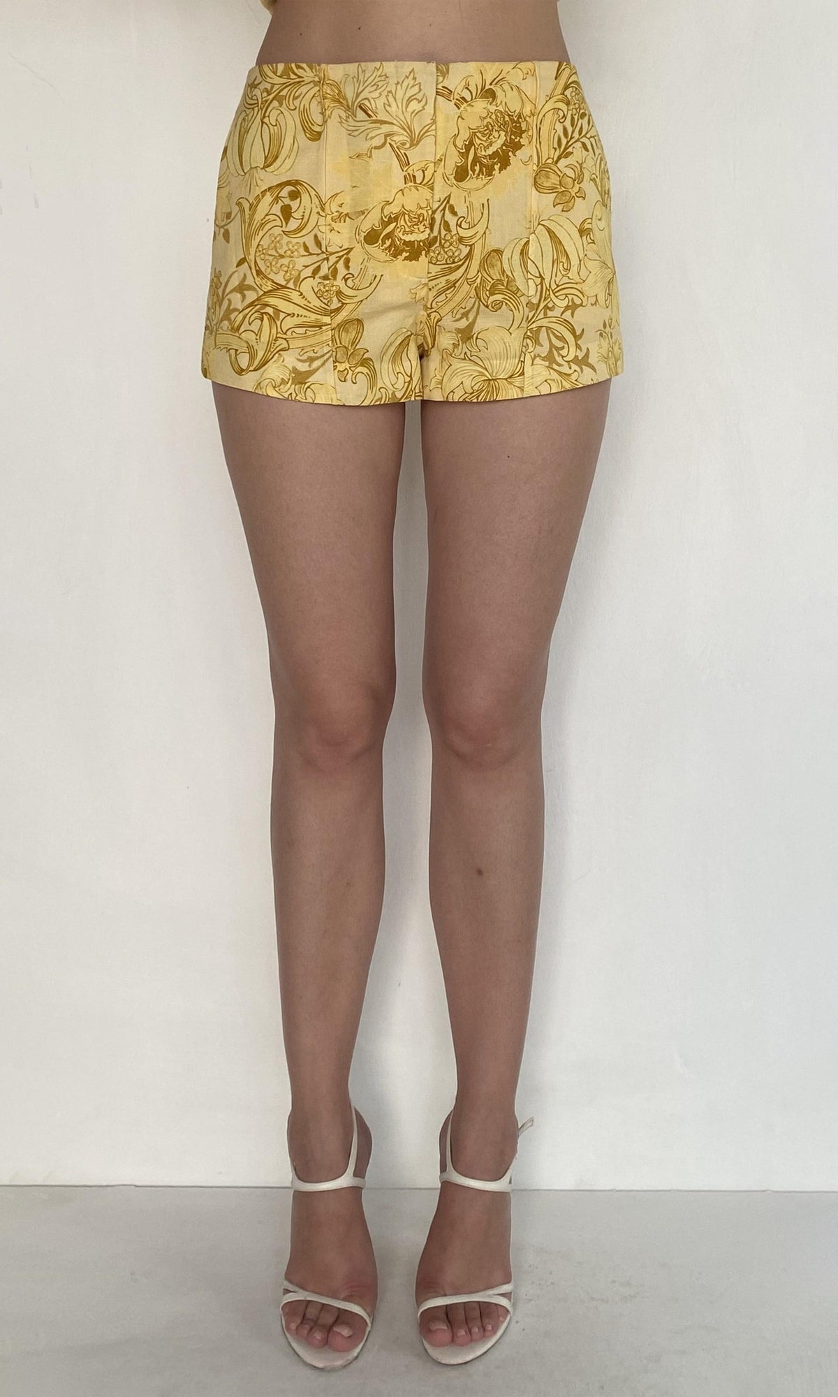 Womens | Zar Linen Cotton Easy Shorts | Yellow