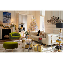 lips embellished throw claridge sofa jacques cocktail table christmas tree - styled view
