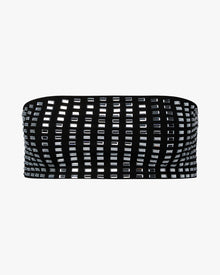 Geo Crystal Bandeau Top | Black