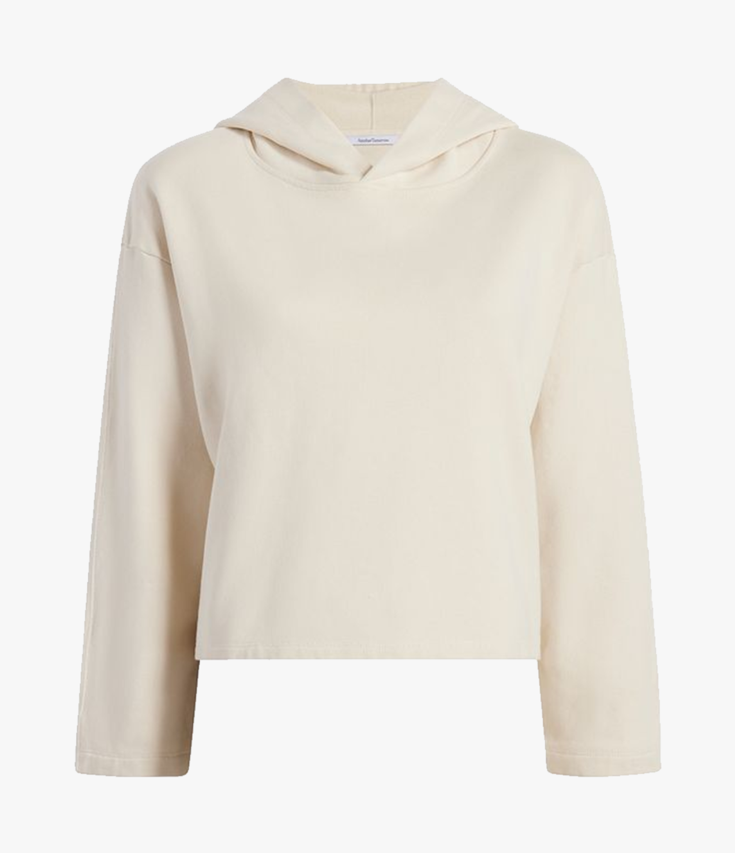 Another Tomorrow Cropped Hoodie in Parchment – Cotton Women's Top
