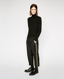 Elasticated Waist Trousers | Men | Black