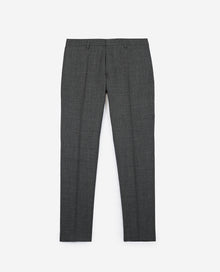 Prince Of Wales Wool Suit Trousers | Men | Grey Black