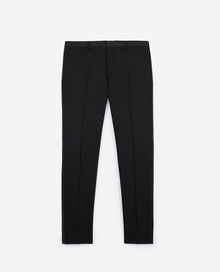 Wool Dinner Trousers With Satin Bands | Men | Black