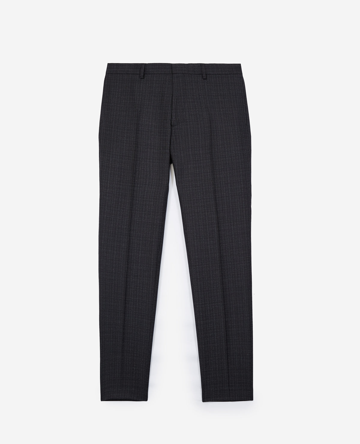 Wool Suit Trousers With White Stripes | Men | Black