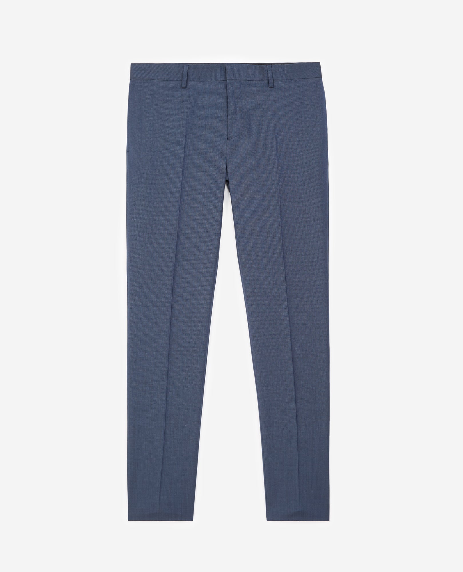 Textured Wool Suit Pants | Men | Blue